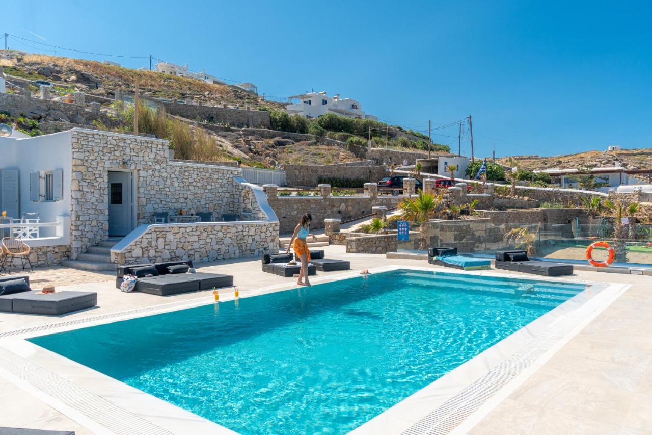 Ferienwohnung Corfos Blue Mykonos Ornos  Exterior foto